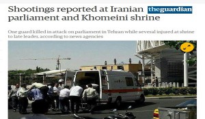  حادثه تیراندازی ایران، خبر فوری رسانه‌های جهان